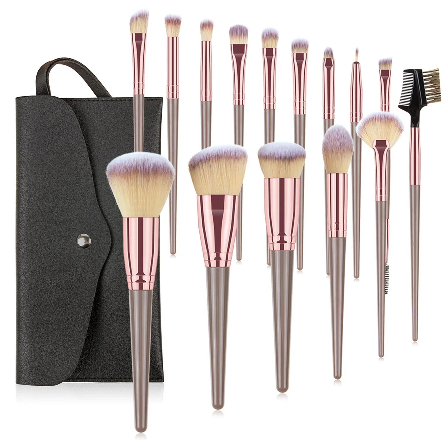 Tragbares Make-up-Pinsel-Set, 15-teilig, Gesichts-Make-up, Beauty-Tools, Make-up-Pinsel-Set
