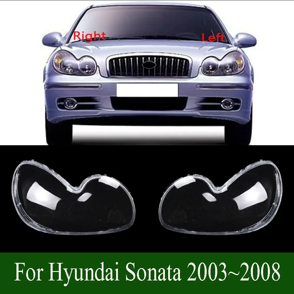 

For Hyundai Sonata 2003~2008 Front Headlight Shell Headlamp Cover Headlight Cover Plexiglass Replace Original Lampshade