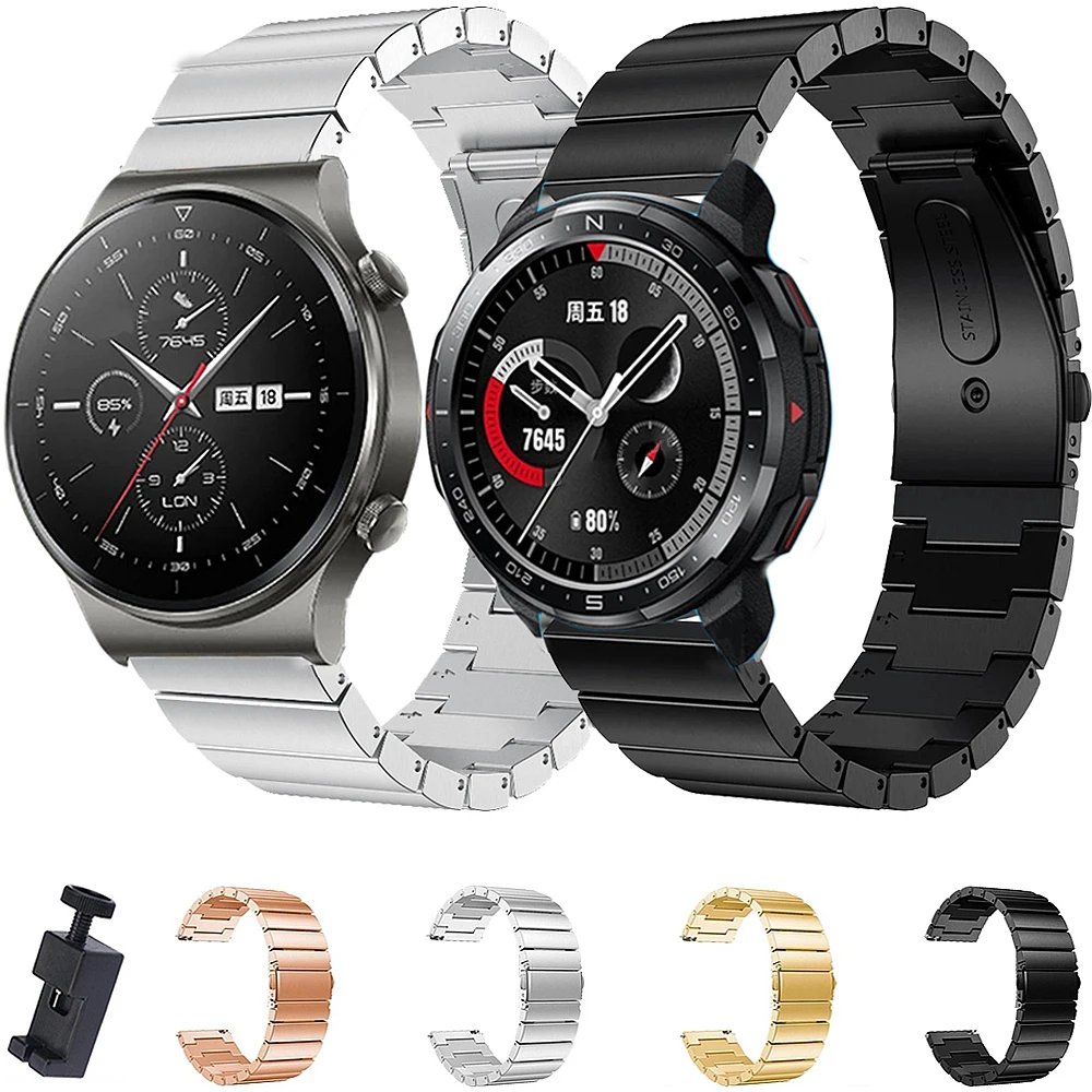 

Stainless Steel Strap For Huawei Watch GT 2 Pro/GT 2 46MM Smart Bracelet Honor GS Pro/Magic 22MM Bands For Amazfit Pace GTR 2