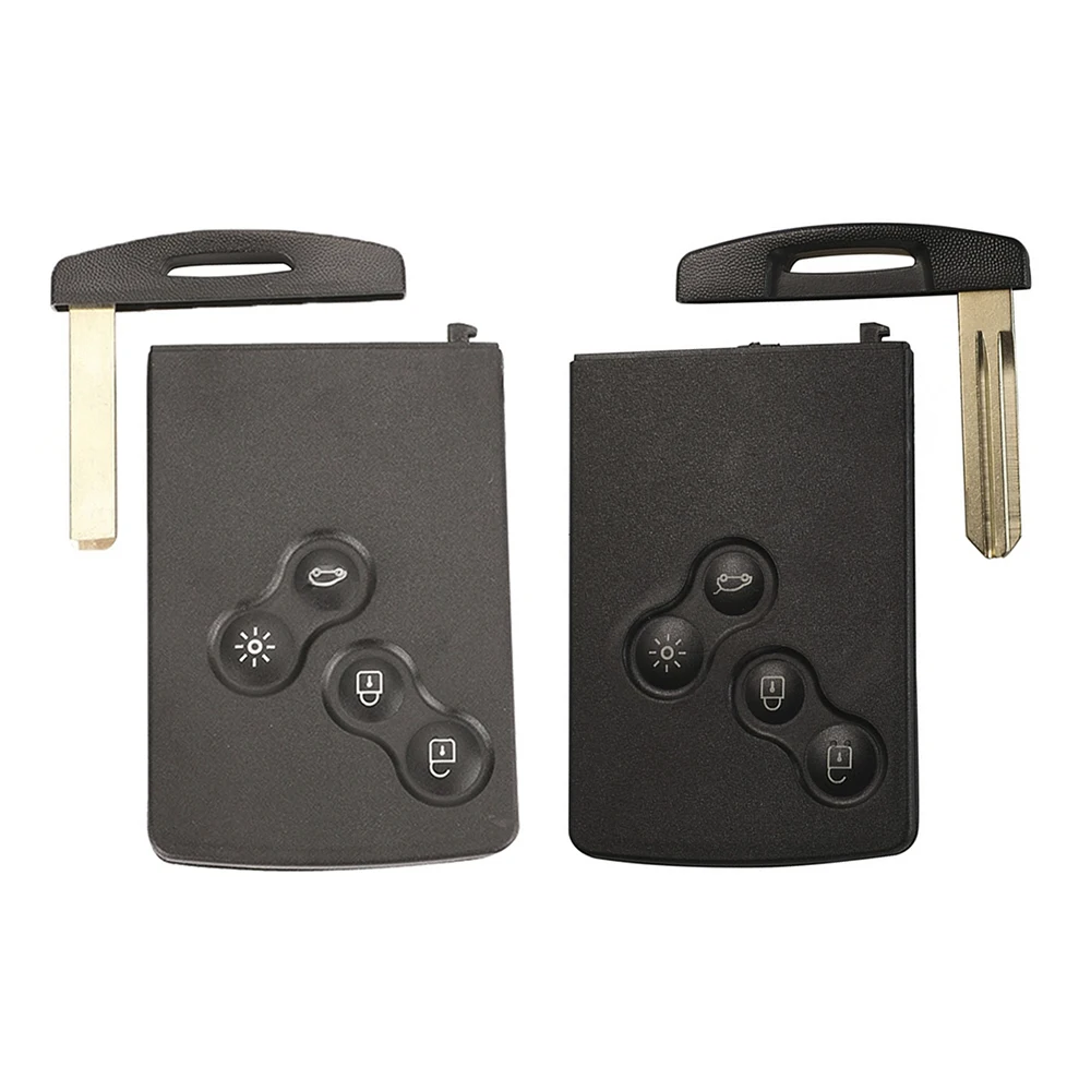 4 Buttons Smart Card Key Case for Renault Laguna Megane Scenic Clio Captur Koleos Logan Duster Sandero Twingo Car Key Fob Case