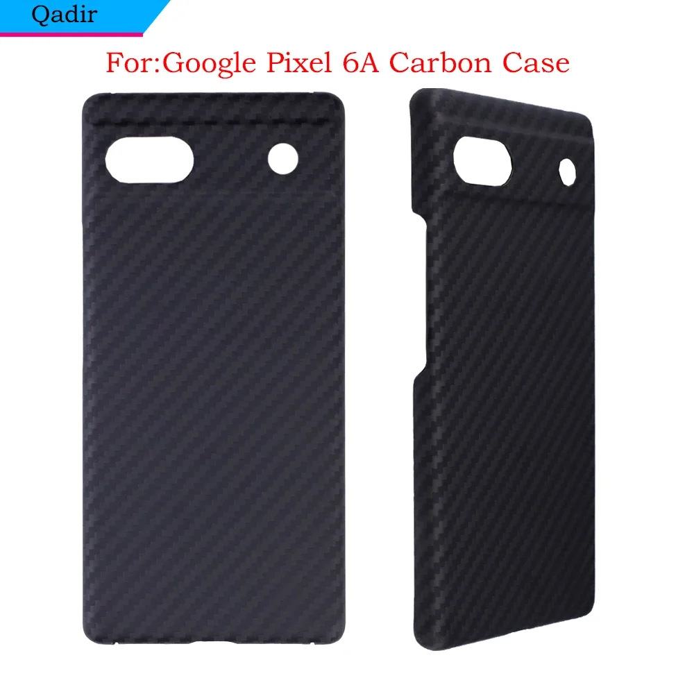 QADIR Pure Carbon Fiber Case For Google Pixel 7A 5G Case， Ultra Thin  Aramid Fiber Business Phone Cover for Google Pixel 6A