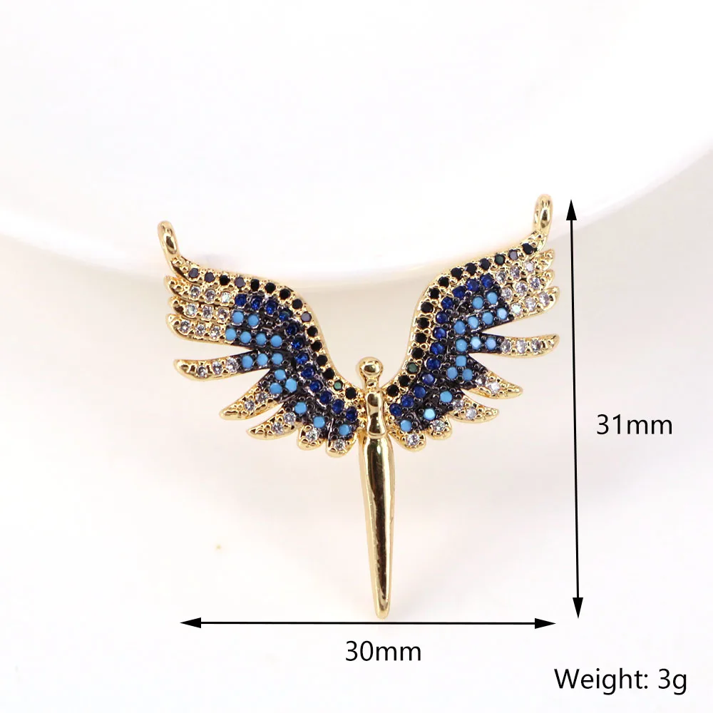 5PCS, Fashion Angel Wings Jewelry Necklace Pendant for Women Delicate Collar Choker Gold Color