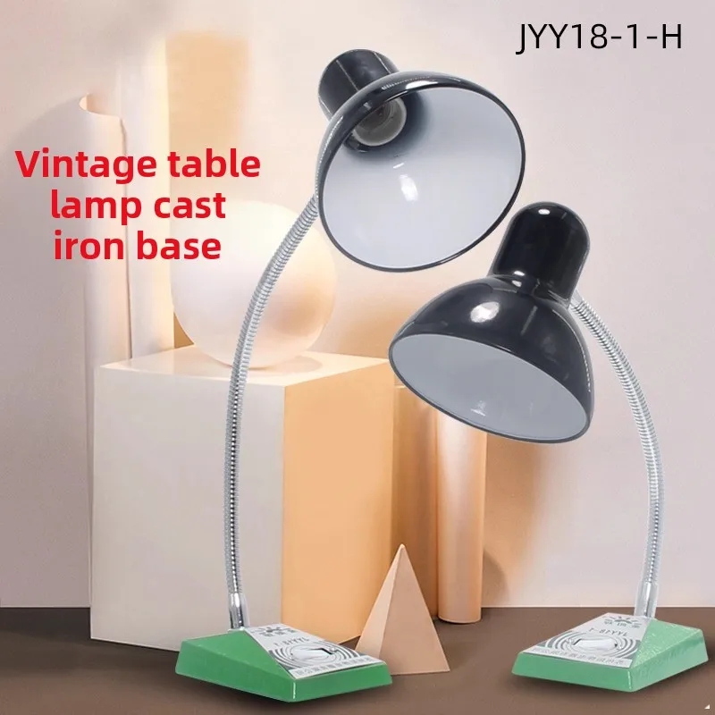 الرجعية الحديد الزهر الطراز القديم طاولة عمل مصباح 30 سنتيمتر/40 سنتيمتر معقوفة مرنة الصناعية مصنع العمل مصباح غطاء حديد الجدول مصباح #4