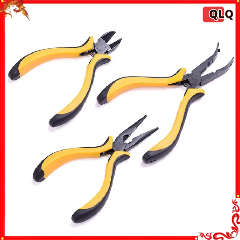 Pince à maillons à bille de haute qualité pour hélicoptère RC, avion, Kit d'outils de réparation de voiture, nez Long, tête Oblique, cisaillement, jouet, outil de fixation de modèle