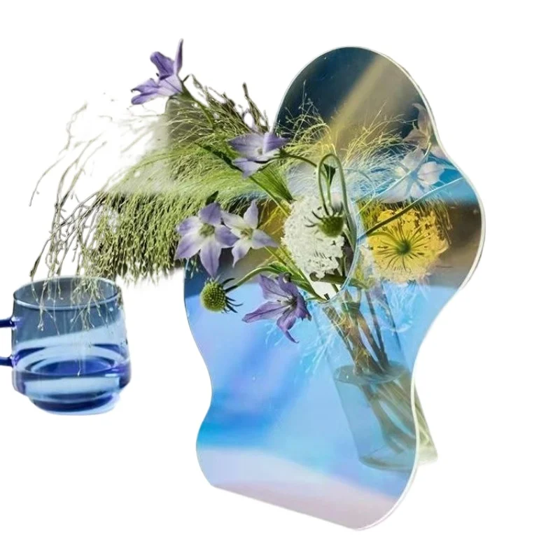 

Nordic acrylic creative vase flower arrangement simple flower arrangement entrance living room desktop art decoration dried