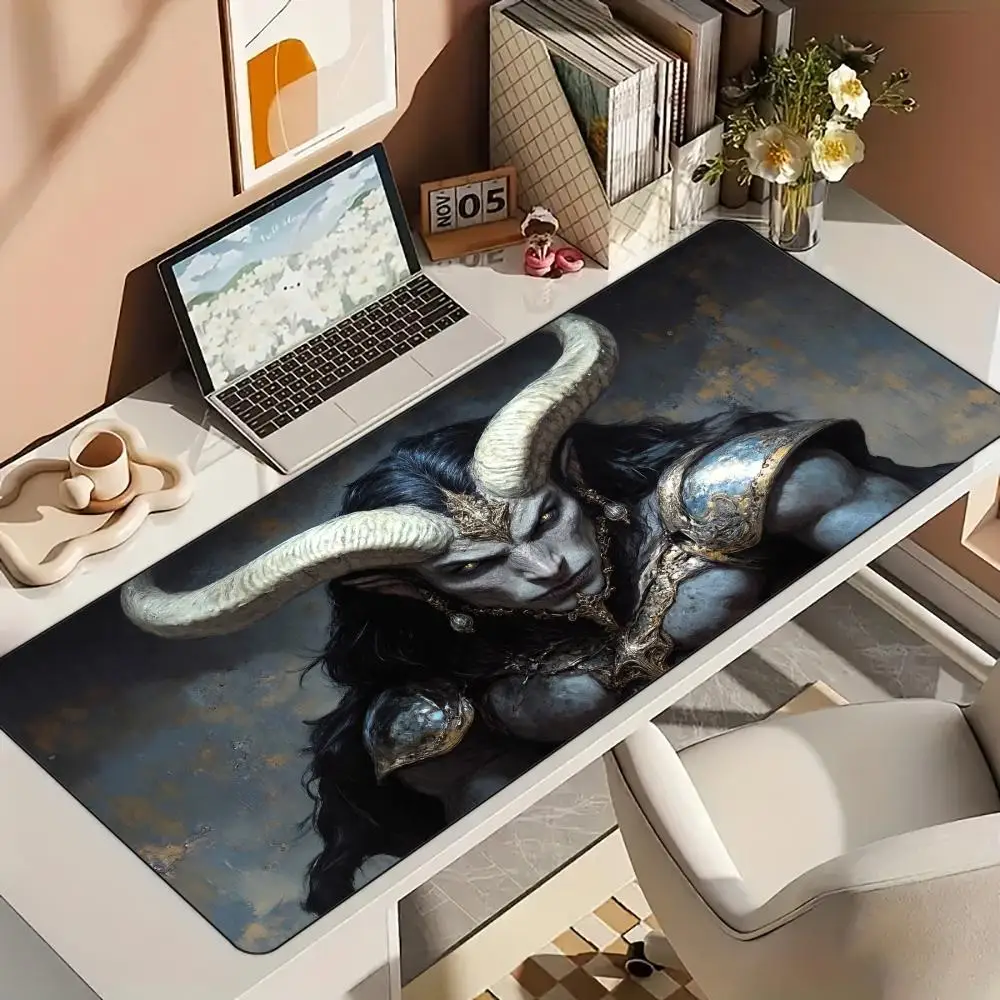 

Strong demon anime Mouse Pad Desk Mat with Stitched Edge Rubber anti-slip base pc accessories Gaming mats mouse pads rug