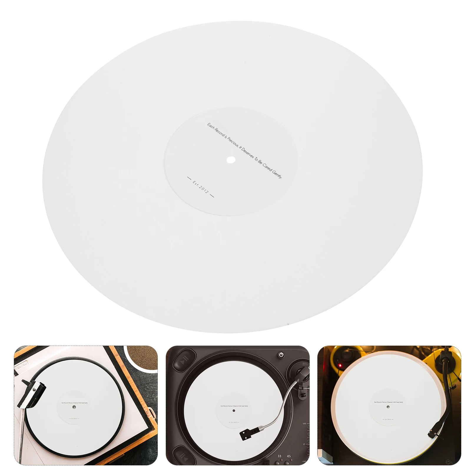 

Sturdy Acrylic Turntable Mat Slipproof For Vinyl Records Durable Platter Mat Antislip Record Player Accessories Turntable