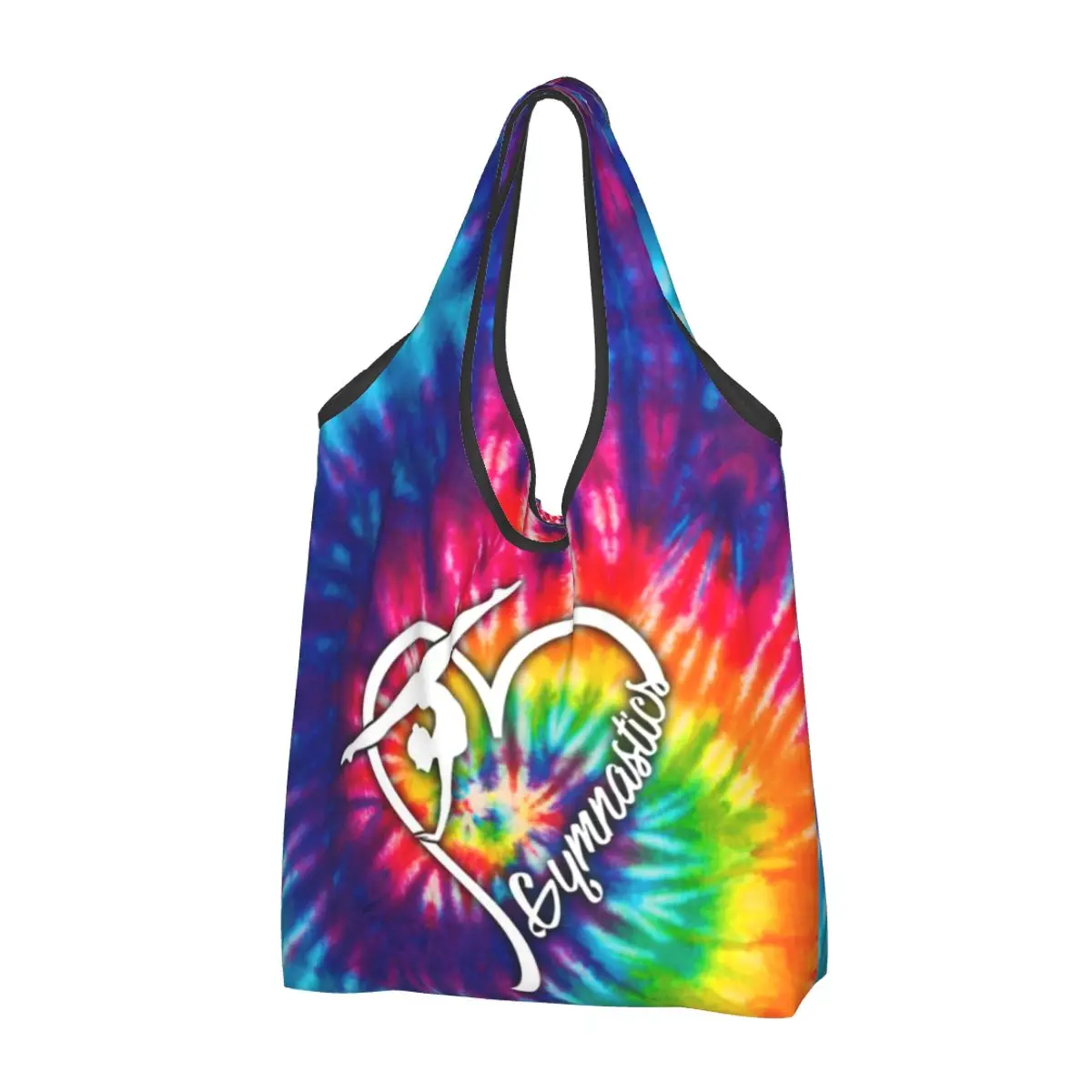 Custom Dance Rhythmic Gymnastics Shopping Bag Women Portable Large Capacity Grocery Shopper Tote Bags