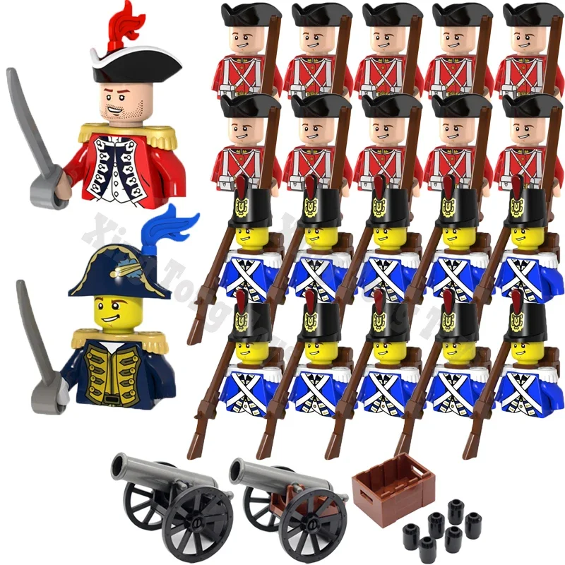 Medieval Military Building Blocks Napoleonic War Imperial Governor General Official French British Russia Marshal Soldiers Brick