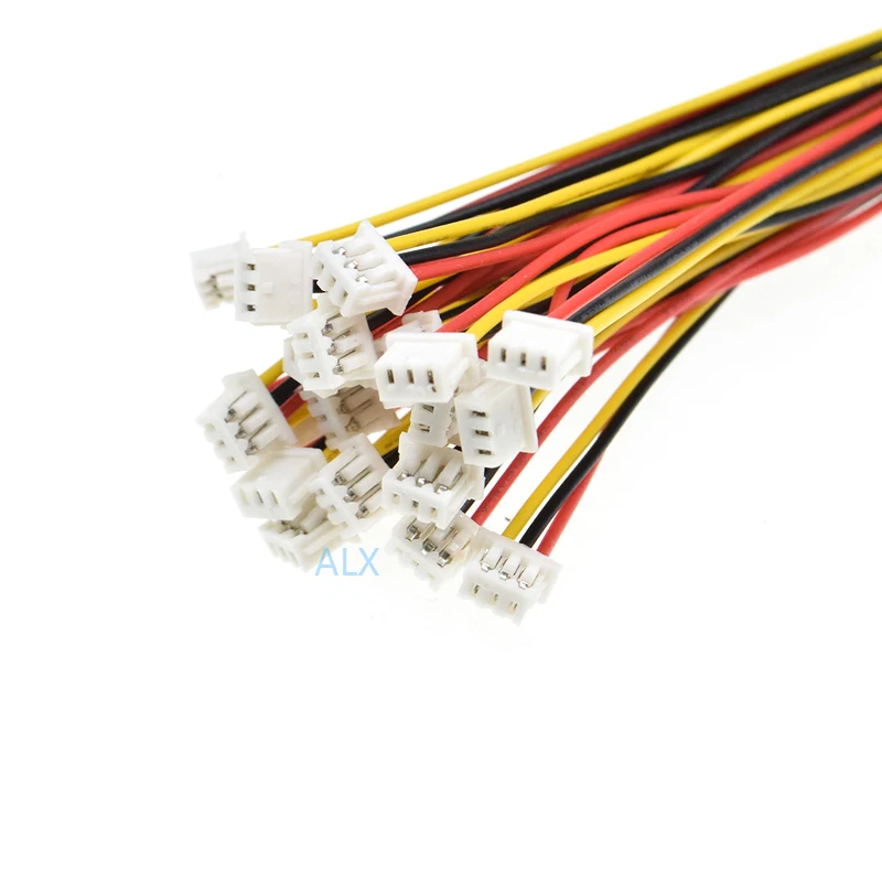 20PCS 150MM mini micro JST 1.25 3pin female plug connector with wire 1.25MM 3pin 3p cable - Image 2
