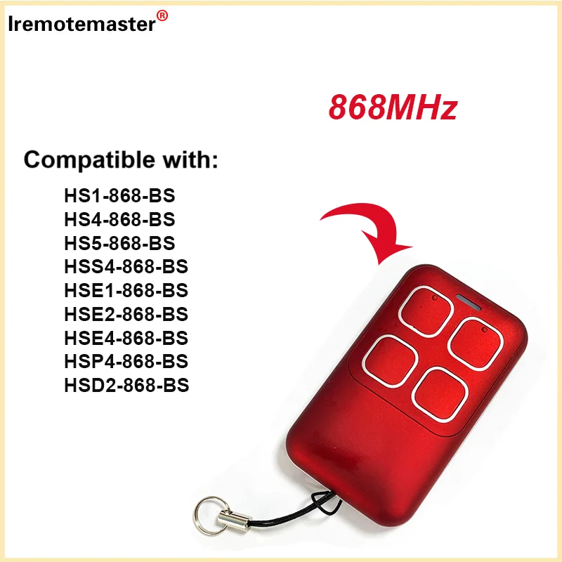 télécommande garage Remote Control Compatible HSE1 HSE2 HSE4-868-BS black HS1 HS4 HS5 Handheld Transmitter