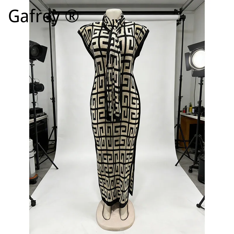 

New Dubai Style African Print Dress Women Slimming Stretch Ruched Bodycon Maxi Dress Elegant Elastic Printed Party Gown Summer