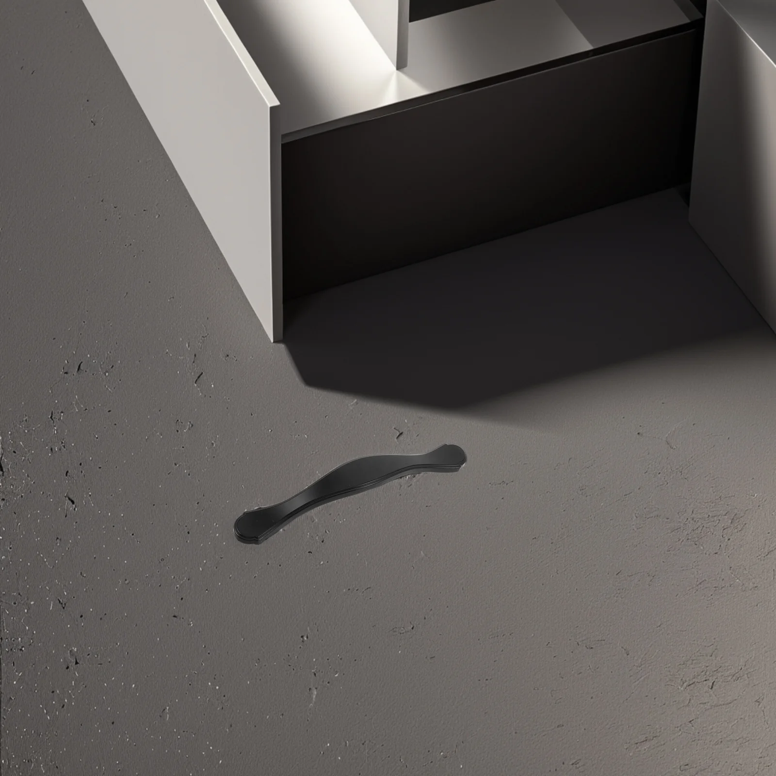 

10Pcs Black Cabinet Handles Ergonomic Design for Kitchen Bathroom Wardrobe Drawers Pulls Furniture Hardware Black Drawer Handles