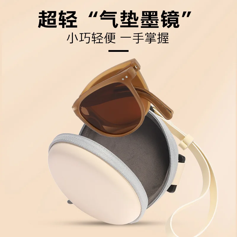 New Folding Sunglasses Polarized Banana Sunglasses Ultra-Light UV Protection Platform Live Broadcast Preferred TikTok