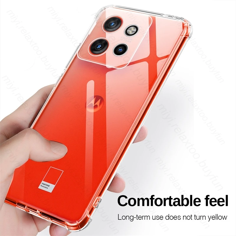 Edge50Neo Case Slim Clear Shockproof TPU Soft Cover for Motorola Edge 50 Neo 5G Anti-Knock Camera Protect Fundas Edge50Neo 50Neo