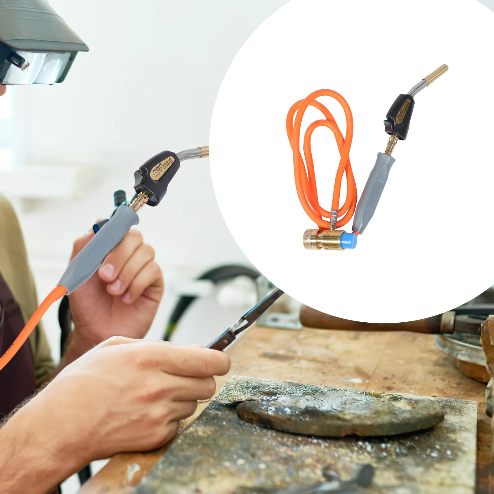 

1 set 1 Set Propane Torch With 1.5M Hose Heavy Duty Burner For Welding Soldering Roofing Snow Melting Flame Weeder Heating Tool