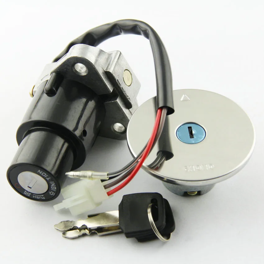 Motorcycle Fuel Gas Tank Cap Cover Lock Set For Yamaha FZR 250 400 600 FZR250 1987-1988 FZR400 1988-1990 FZR600 1989-1993 Moto