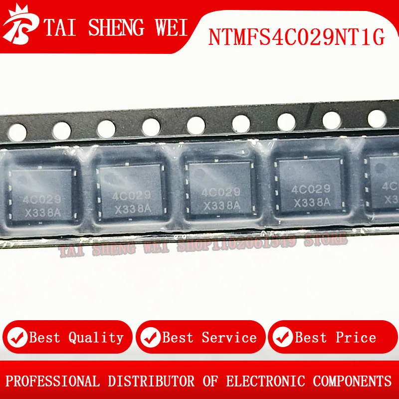 10pcs NTMFS4C028NT1G 4C028 30V 16.4A 52A NTMFS4C029NT1G 4C029  30V 15A QFN28 QFN-28 New Original