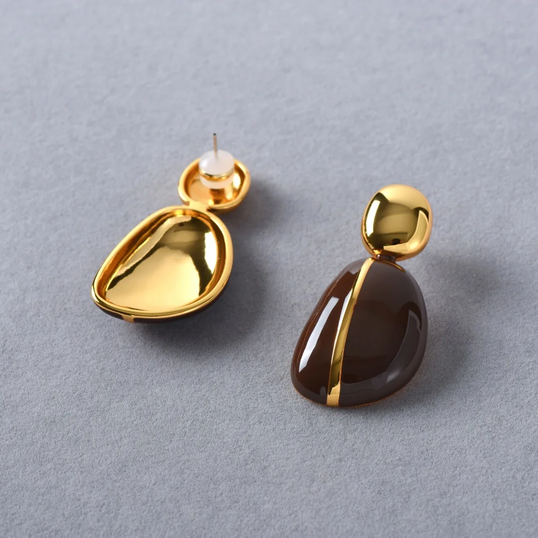 

Red enamel dangle earrings for women geometric earrings viintage elegant jewelry new in winter jewelry 2026