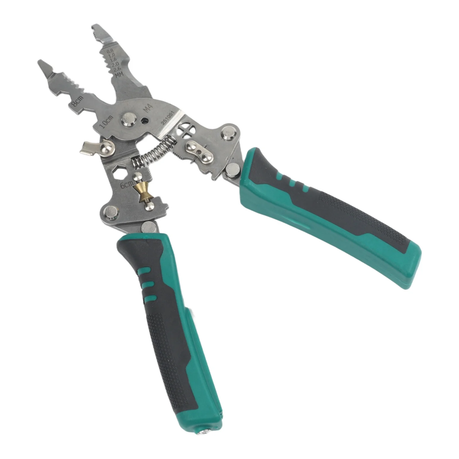 Multifunctional Foldable Wire Crimper Pliers with Replaceable Blade for Electrician Cable Cutting and Stripping