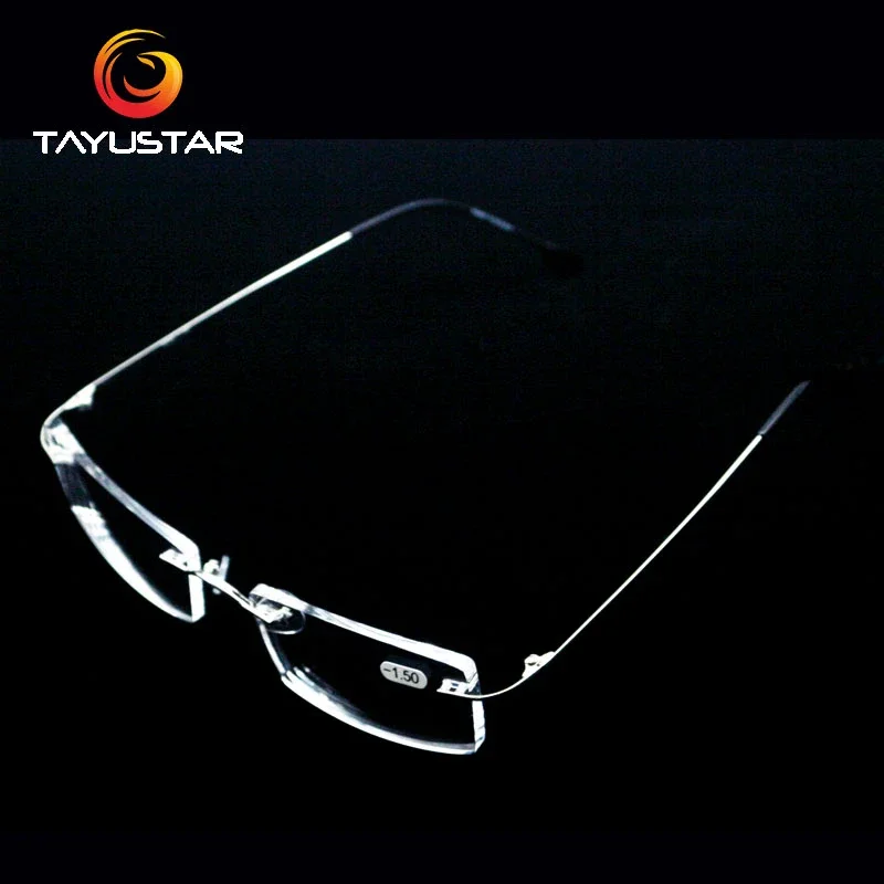 

Titanium alloy glasses frame Rimless eyeglasses myopia Prescription eyeglasses men women myopia glasses reading glasses 8508