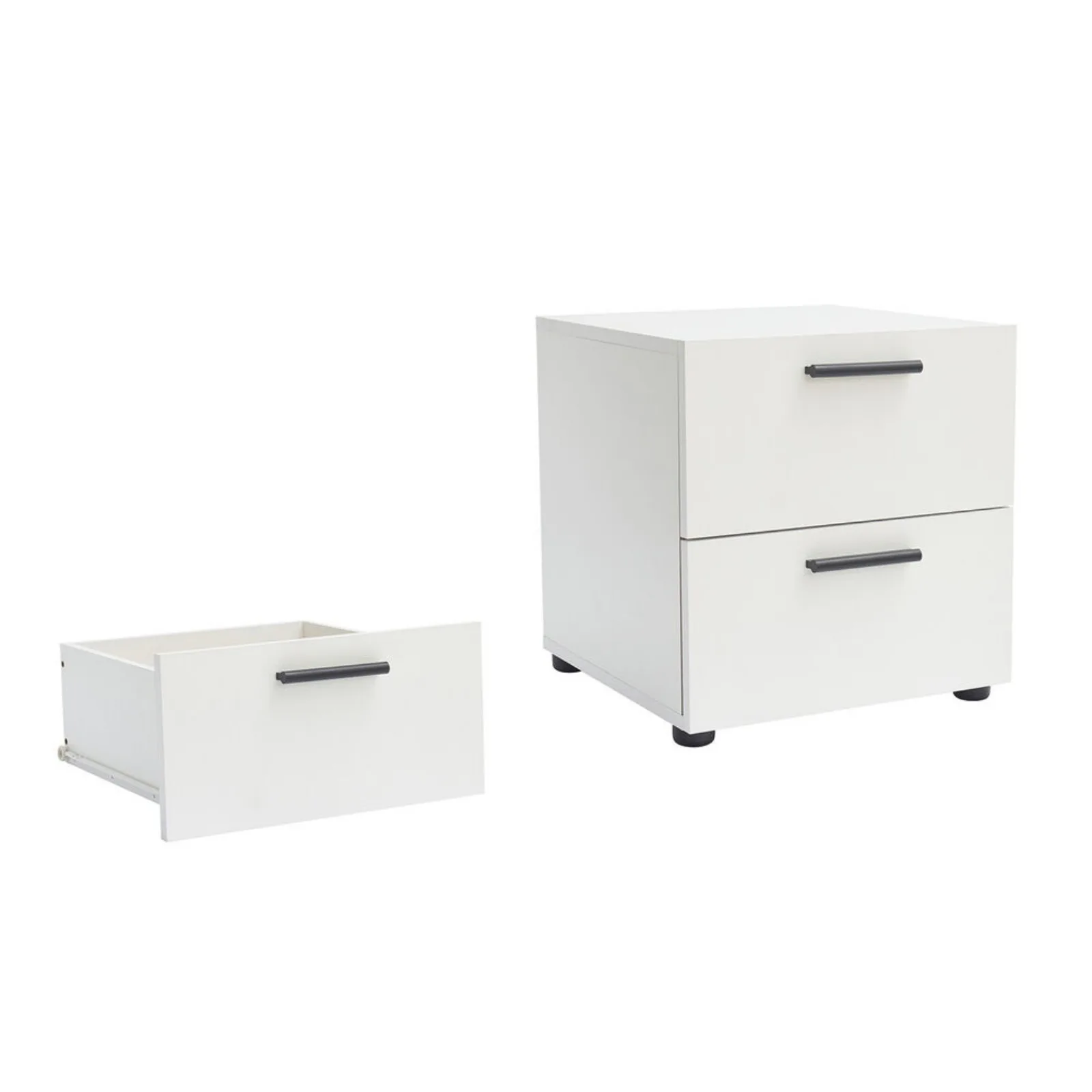 Nightstand with 2 Drawers for Bedroom Storage,Wood End Table Essential Furniture United States