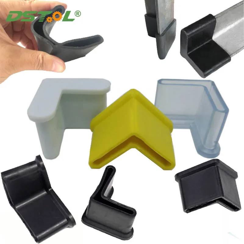 

Triangle Iron End Cover Socks Rubber Angle Cap L-shaped Storage Shelf Feet Anti Scratch Table Chair Feet Leg Pad Floor Protecter