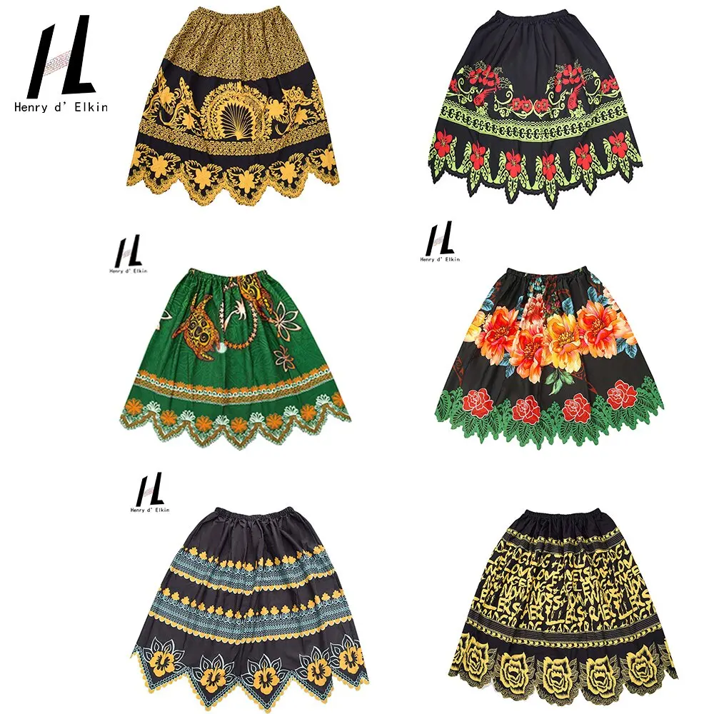 

Высокое качество, новый стиль, полинезийская гавайская одежда, пляжная юбка Pohnpei с цветочным принтом, персонализированная островная юбка на заказ