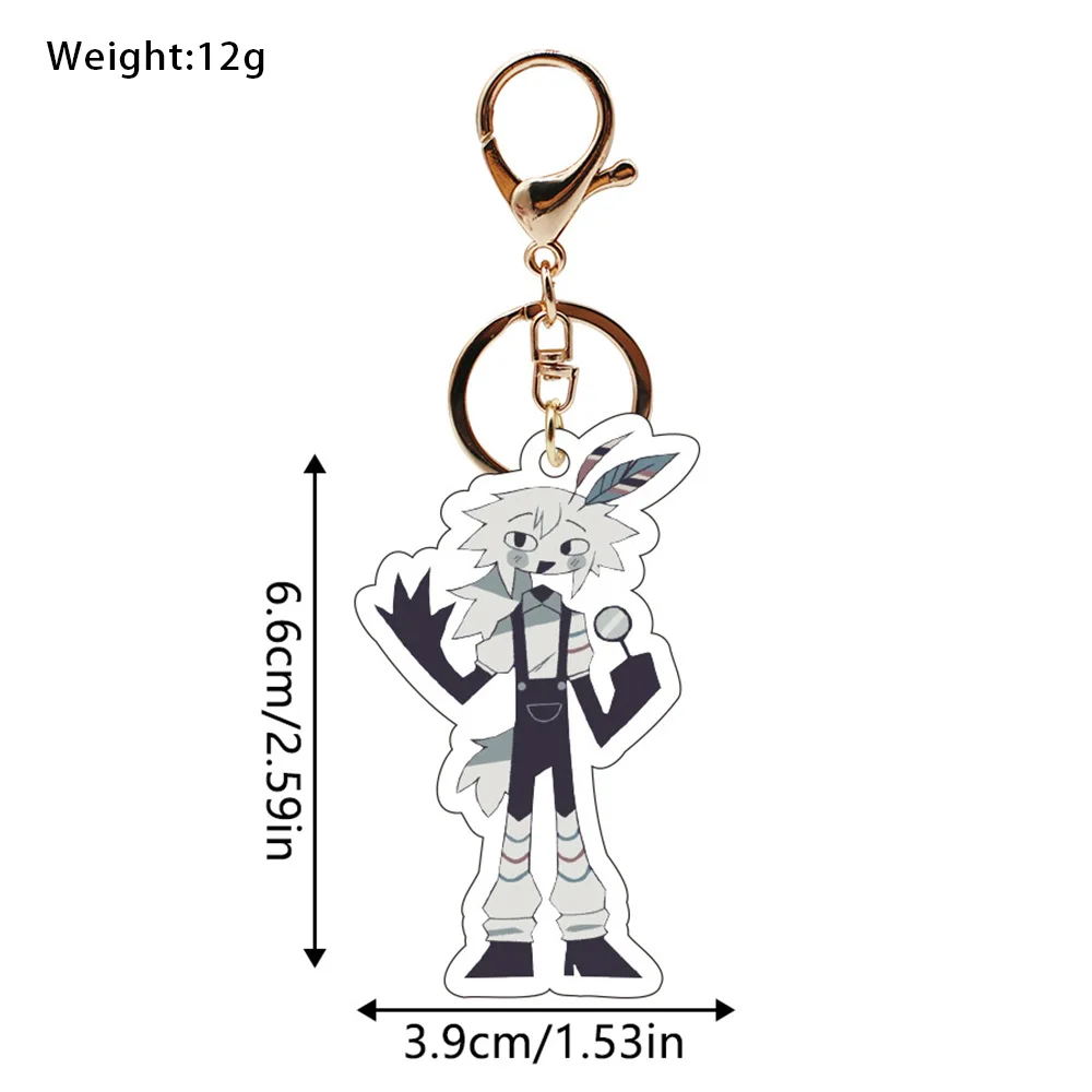 Game Fundamental Paper Education Cosplay Key Chain Accessories Pendant Cartoon Badge 6cm keychain