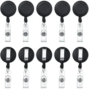 Moulinet à badge à traction escamotable de 10 pièces Pièce d’identité en plastique Étiquette nominative Porte-clés Porte-badge d’infirmier Porte-badge d’hôpital 6 meilleures infirmières avec étiquettes de vente - No 3