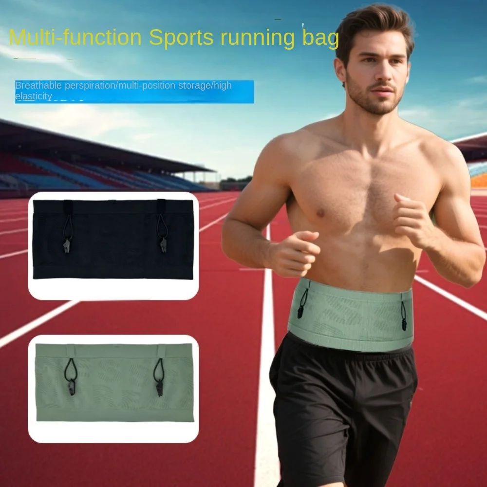 

With Clip Marathon Invisible Waist Bag Slim Running Belt Marathon Running Bag Thin Large Capacity Sports Phone Bag Men Women