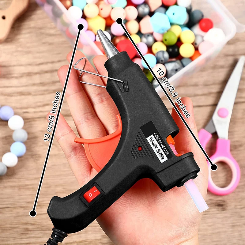 70W Hot Melt Glue Gun Mini Industrial Guns with 7mm Glue Sticks Heat Temperature Thermo Electric Repair Tool for DIY Crafts Arts