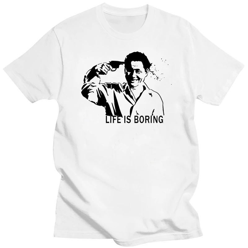 Life Is Boring Kitano Takeshi vintage T-shirt Cotton Men T shirt New TEE TSHIRT Womens Tops