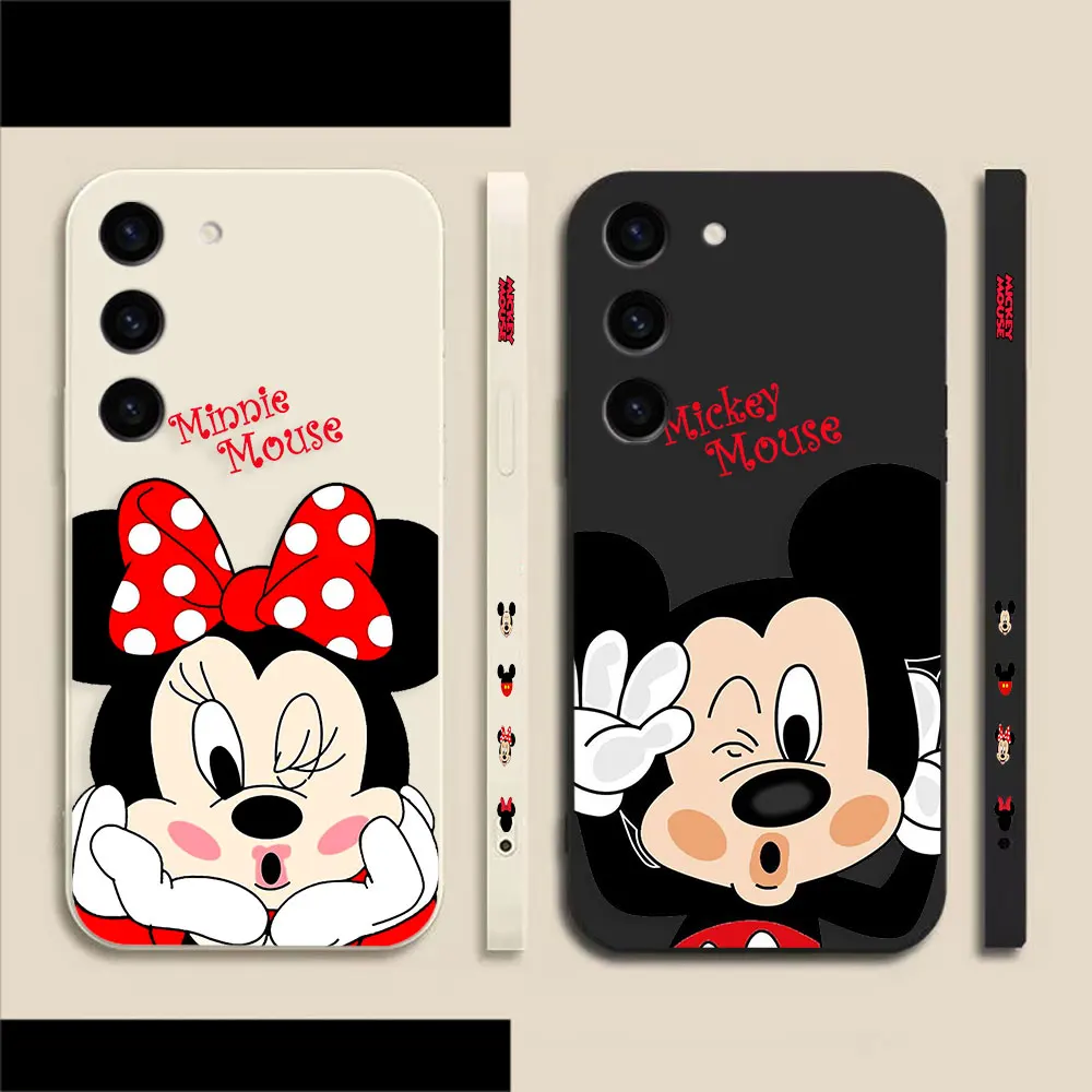 M-Minnie M-Mickey Mouse Phone Case For Samsung S23 S22 S21 S20 FE S11 S11E S10 S10E S9 S8 S30 Ultra Plus 4G 5G Case Fundas Shell