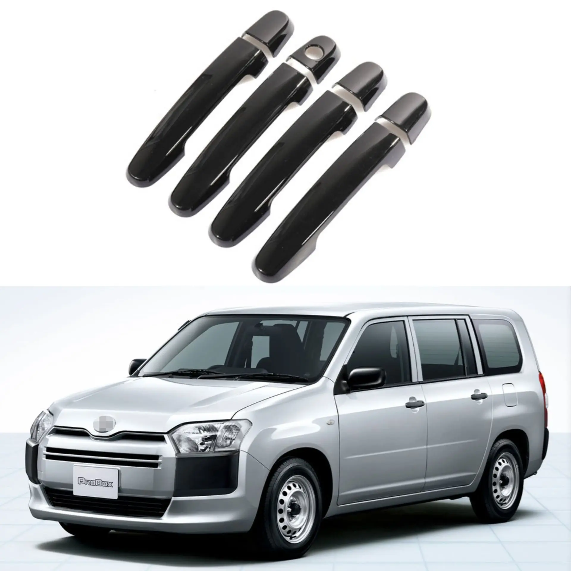 

Suitable for the 202-22 Toyota PROBOX SUCCEED with carbon fiber handle and glossy black door bowl decoration