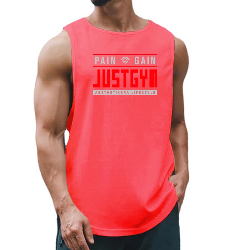 Mens Lightweight Polyester Running Vest Breathable Quick Dry Crew Neck Sleeveless Tank Top Athletic Singlet For Cycling Jogging