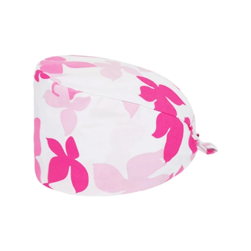 Moisture Wicking Elastic Surgical Cap Stylish Print Design Secure Fit Skull Cap for Doctors