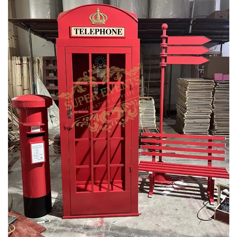 London Telephone Booth Events Props Phone Booth Decor White Telephone Booth Props for Wedding Events Party