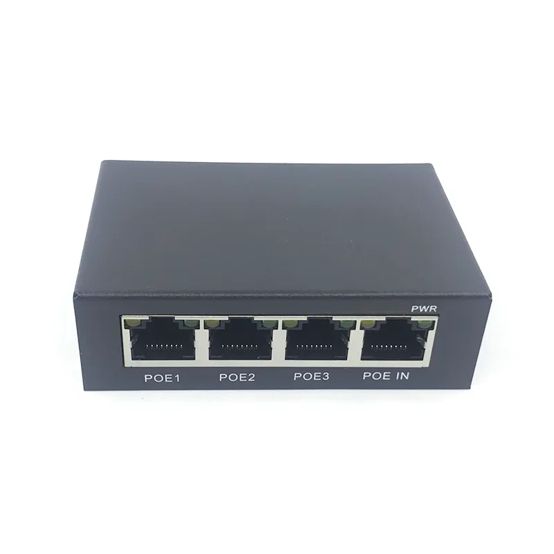 100Mbps POE-repeater is verdeeld in drie passieve standaard POE-switches, VLAN-repeaters, uitgebreide monitoring AP