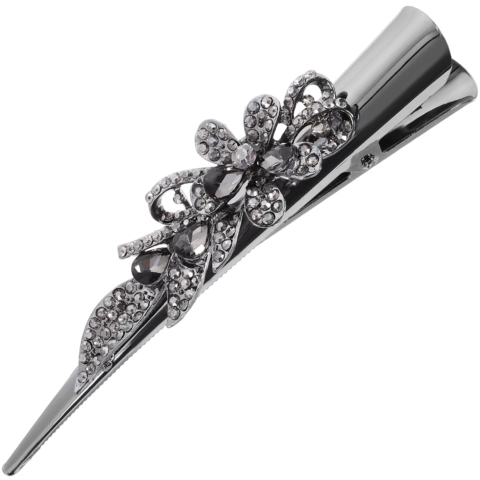 

Rhinestone Clip Metal Vintage Style Decorative Hair Accessories For Women Large Duckbilled Hair Clips Party Banquet