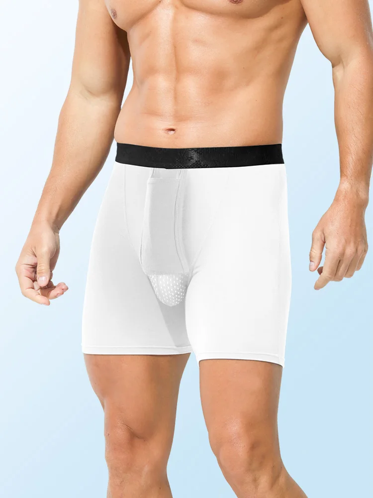 

Мужские отдельные противоизносные трусы, мужские боксеры, дышащие трусы, спортивная сумка для мальчиков, длинные шорты с кронштейном