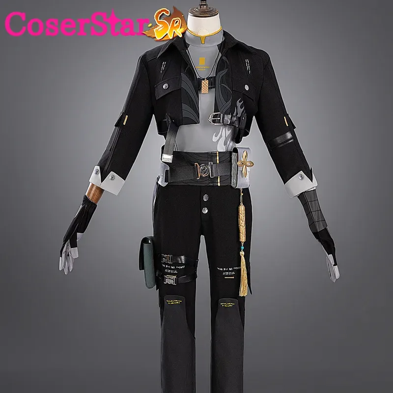 

asdh8@CoserStar-SR Game Wuthering Waves WuWa Rover Cosplay Costume Outfit Dress Men Women Halloween Party Role Play Wigs Shoes S