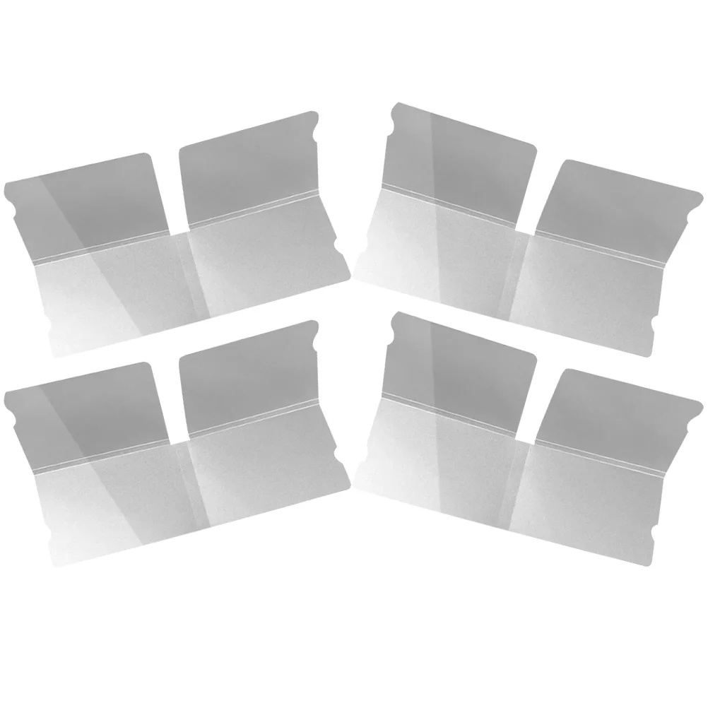 4 قطع صندوق تخزين القناع حاوية بلاستيكية شفافة قابلة لإعادة الاستخدام تصميم قابل للطي لمنظمة القناع الصحية المحمولة و