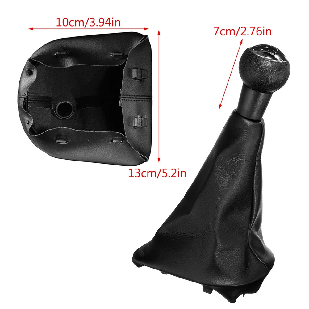 5 Speed Gear Shift Knob for Cars with Gaitor Boot Made of PU Leather Suitable for 207 307 CC for 308 Vehicle Models