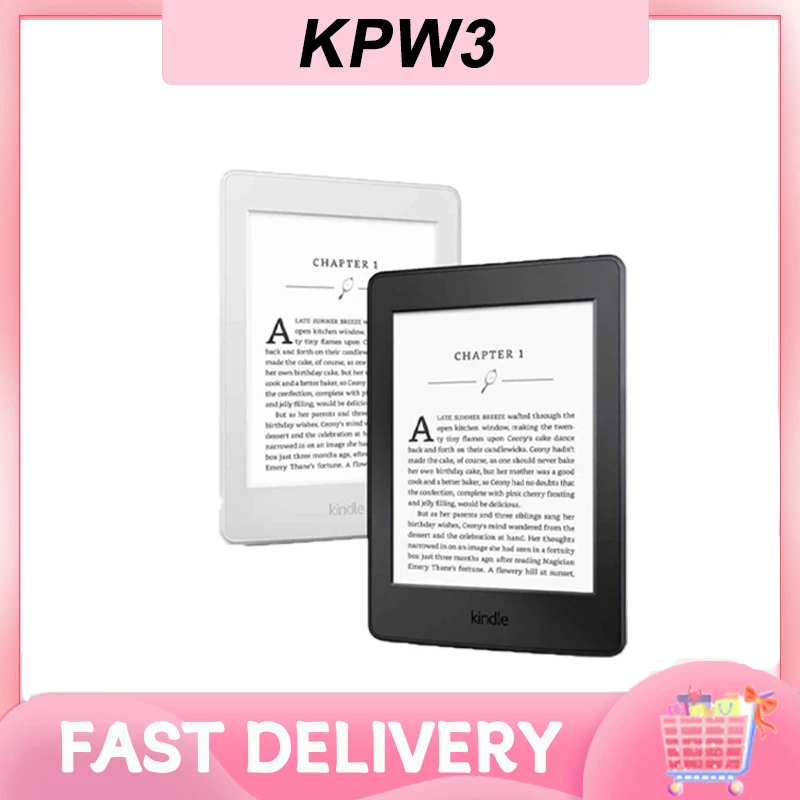 Kindle PaperWhite 3 E-reader With Backlight 4GB Kindle KPW3 E-book Reader Supports Various Languages