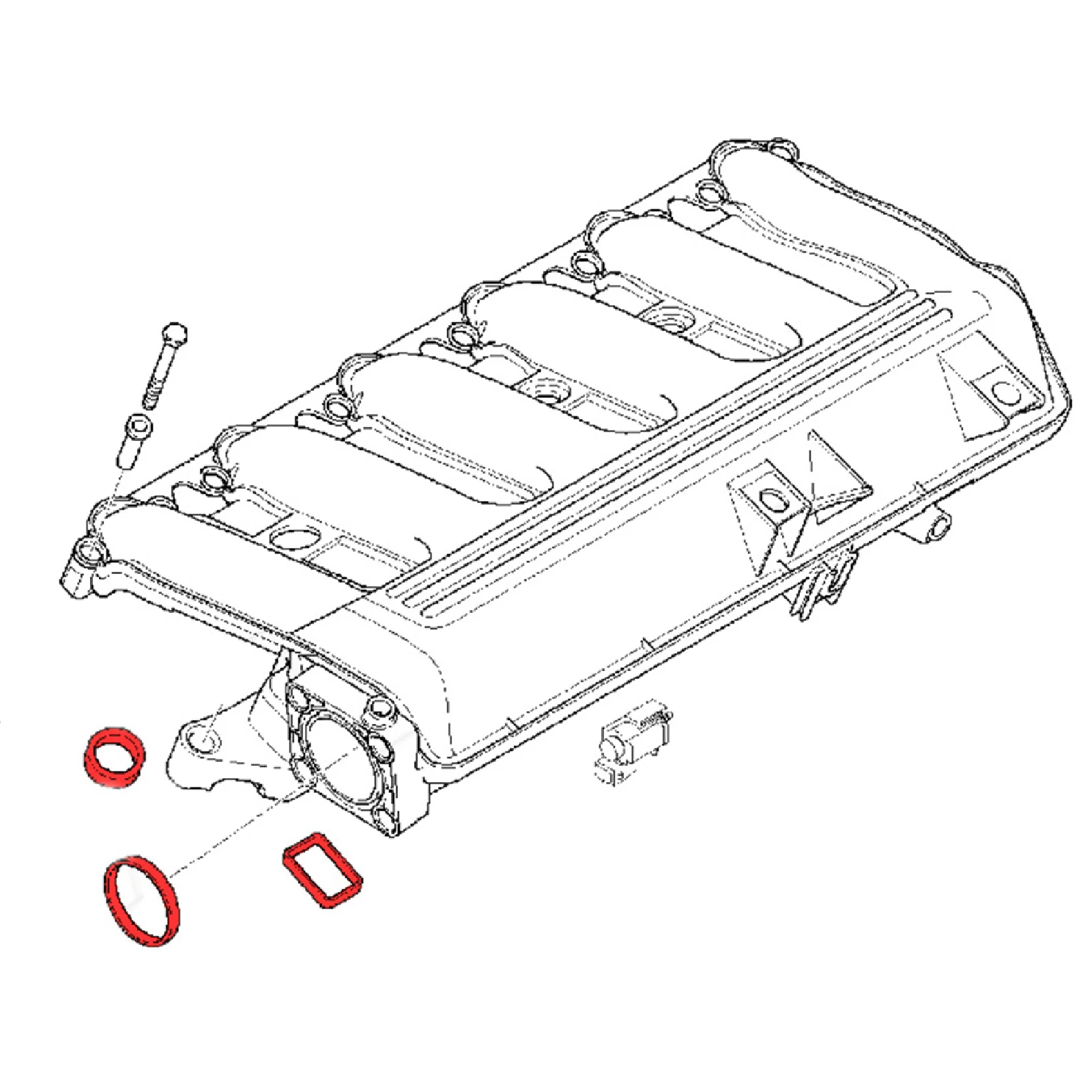 Gasket Kits for BMW N52 N54 N55 M57 Intake Manifold OE 11617800585 Compatible with 325i 330i 335i 525i 530i X3 X5 3.0L view 6