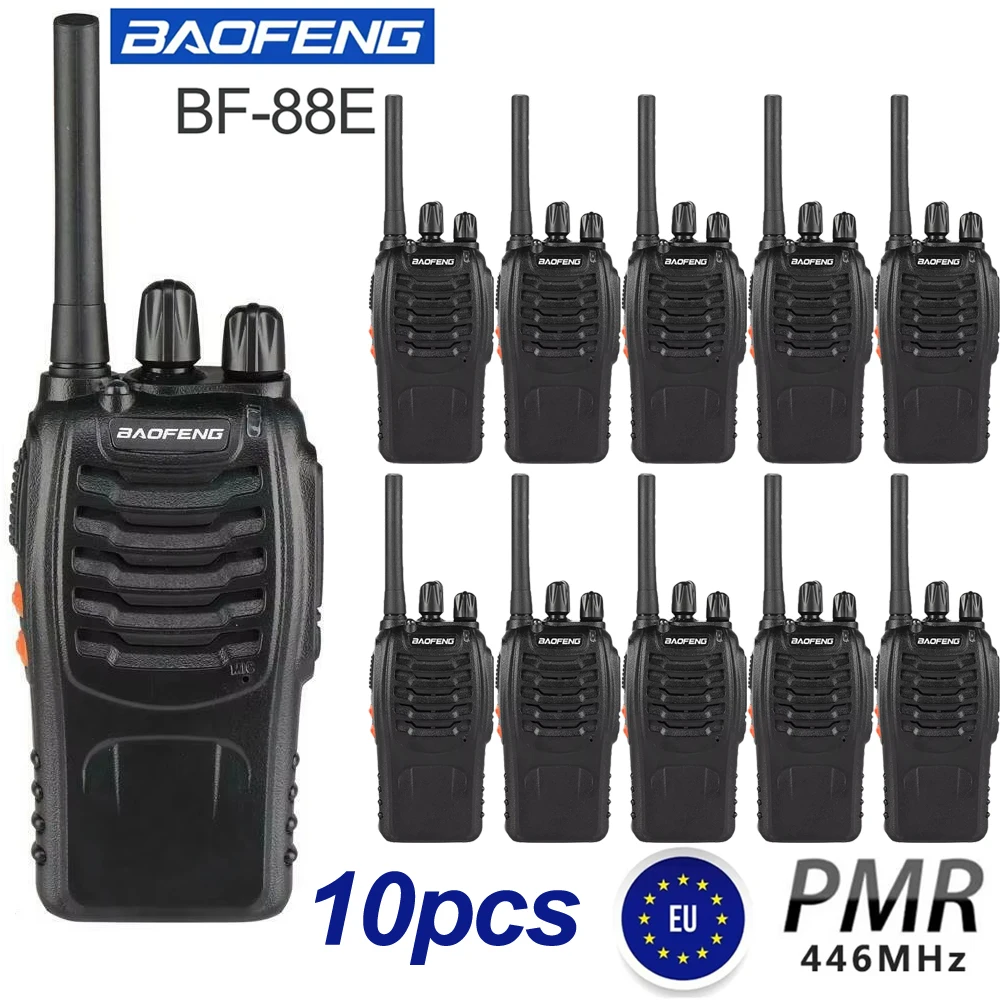 Wholesale 10pcs Baofeng 88E 5W Walkie Talkie Long Range  Two-way Radio for Hospitals, Shopping Malls,and Self-driving Trips