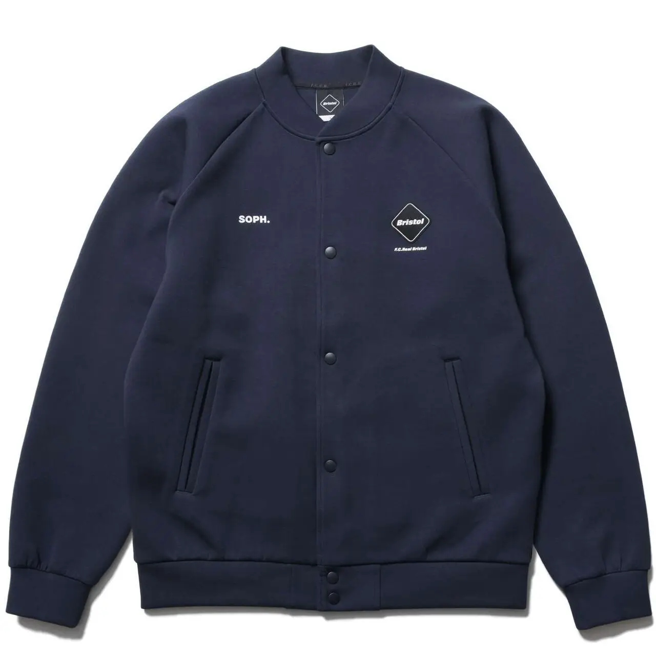 FCRB TECH Sweat Varsity Blouson Baseball Sport Jacket Outerwear 26ss Unisex Long Sleeve Warmth Stand Collar Letter Pattern
