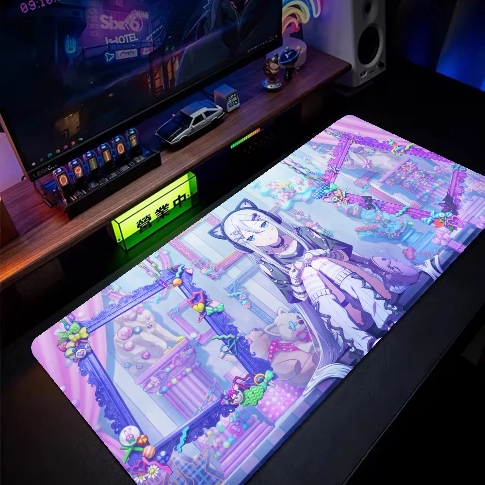 

Project Sekai Floor Mousepad Mouse Mat Desk Mat Large Gaming Accessories Prime Gaming XXL Keyboard Pad