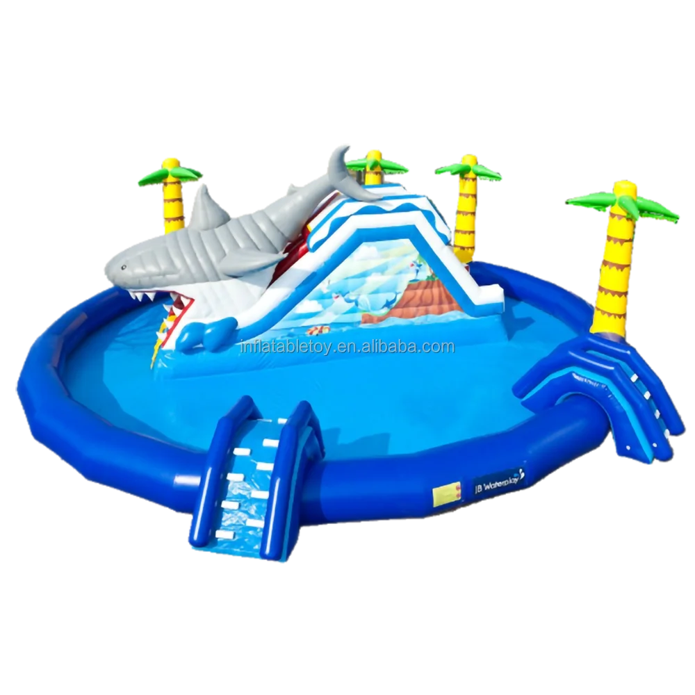 Air Sealed Water Play Equipment Park Inflatable Amusement Water Park with Slides and Obstacles